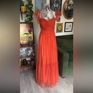 Ever Lucie- Tulle Sweetheart Maxi Dress